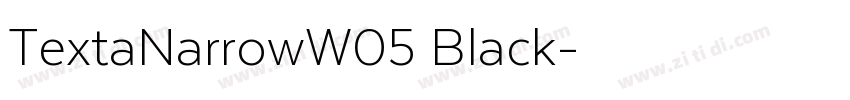 TextaNarrowW05 Black字体转换